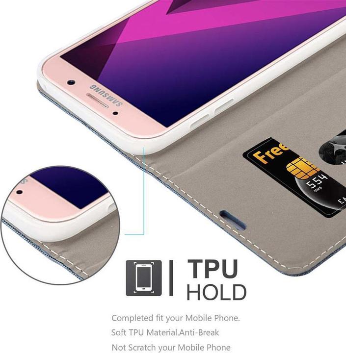 Produktbild Cadorabo Book Jeans Optik Cover (Samsung Galaxy A7 (2017))