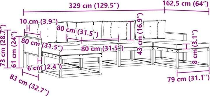 Produktbild vidaXL Sofa Set