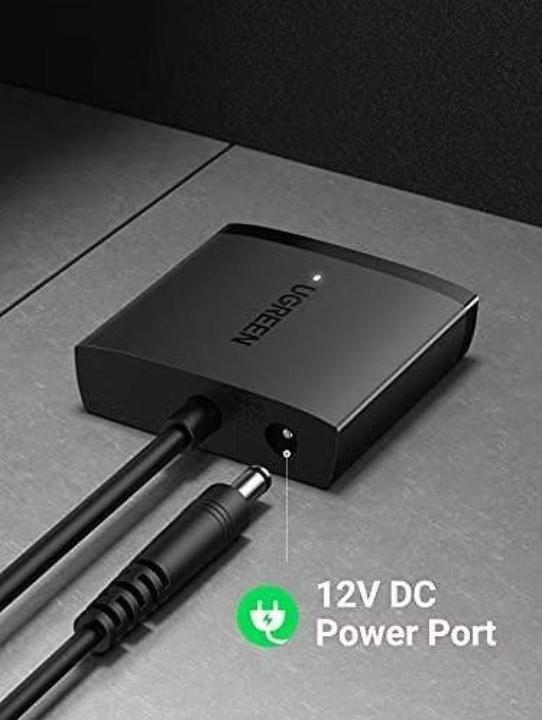 Actual product image Ugreen SATA to USB 3.0 adapter cable for SATA SSD HDD with power supply unit