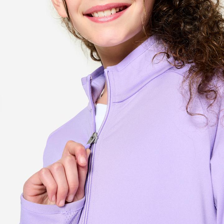 Immagine prodotto Decathlon Trainingsjacke Mädchen tailliert - helllila/dunkellila