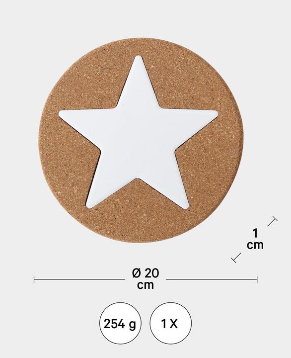 Image du produit I Am Creative Dessous de plat en liège, dessous de plat pour poêle et casserole, set de 5 pcs. (5 x, Dessous de poêle)