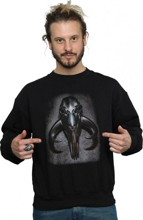 Actual product image Star Wars Mens The Mandalorian Mythosaur Skull Sweatshirt (5XL)