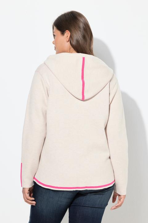 Actual product image Laurasøn Strick-Hoodie, Doubleface, Kapuze, Langarm (42)