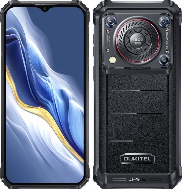 Actual product image Oukitel WP36 8/128 10600 mAh - Smartphone schwarz (128 GB, Black, 6.54", Hybrid Dual SIM, 4G)