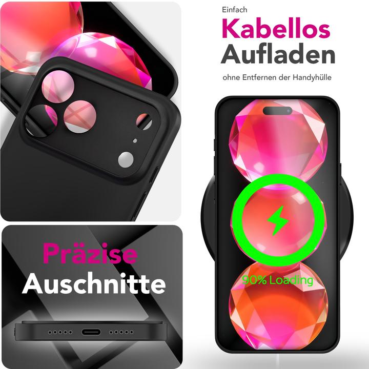 Immagine prodotto Nalia Cover "Phantom" - 0,3mm Extrem Dünn & Leicht, Mattiert, Anti-Fingerprint Hülle - Ultra-Slim Hardcase (Apple iPhone 17 Pro)