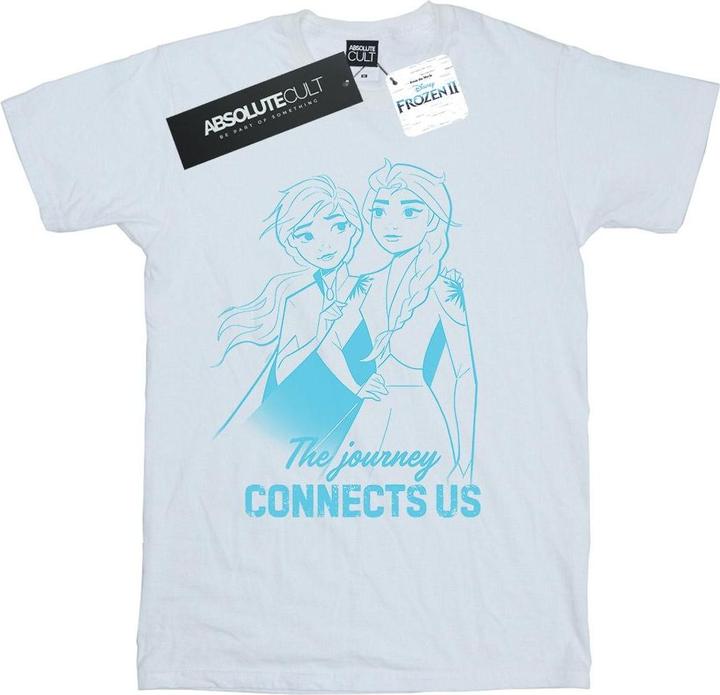 Immagine prodotto Disney Frozen 2 Elsa and Anna The Journey Connects Us Maglietta Ampia Donna (S)