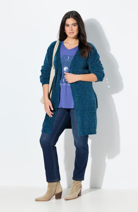 Actual product image Ulla Popken Oversized Chenille Open Shape Cardigan (54)