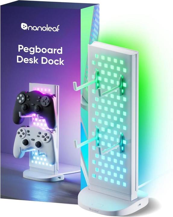 Produktbild Nanoleaf Pegboard Desk Dock weiss (USB-C, 4 Ports)