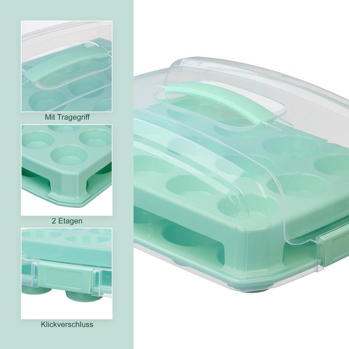 Produktbild Relaxdays Muffin Transportbox