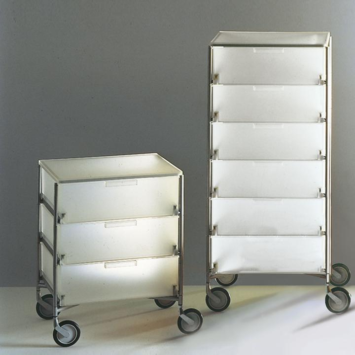 Produktbild Kartell Mobil Rollcontainer mit 6 Schubladen (47.50 x 49 x 109 cm)