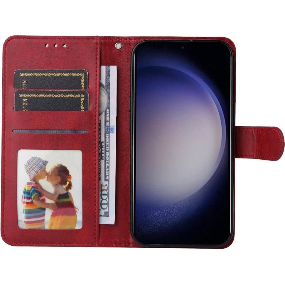 Thumbnail - Cover-Discount Premium Handyhülle Etui rot (Samsung Galaxy S24), Smartphone Hülle, Rot