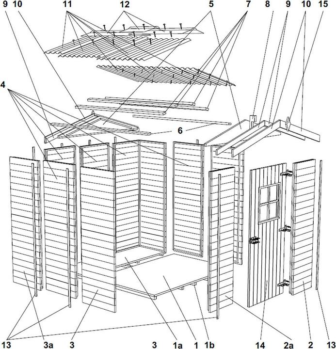 Produktbild Innovesta Gartenhaus Practical