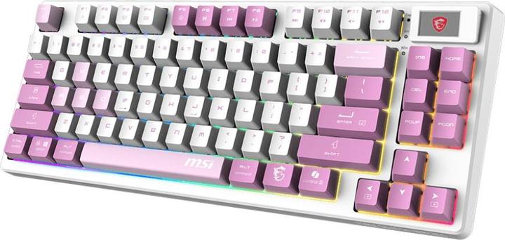 Actual product image MSI Computer keyboard KEYBOARD GAMING VIOLET US/FORGE GK600 TKL W VIOLET (US, Wireless)