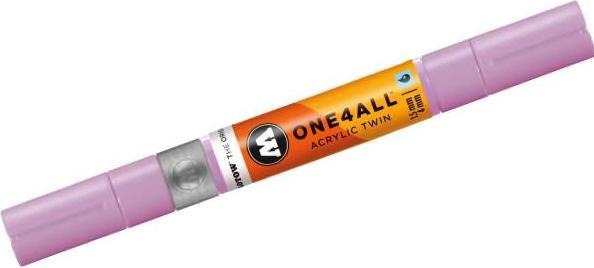 Actual product image Molotow Marqueur pour Maquettes - One4All Twin - Acrylique Lilas Pastel - 1,5/4mm - -201 - 15 cm (lilac pastel, 4 mm, 1 x)
