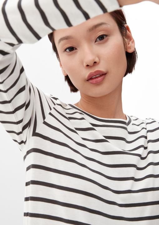 Actual product image S.Oliver T-Shirt Gestreiftes Langarmshirt aus Jersey (34)