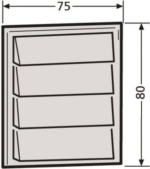 Renz Drukknopmodule 97-9-85272 4 drukknoppen wit (oud: 97-9-85100)