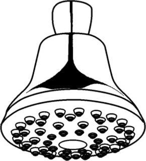 Actual product image Kludi Overhead shower A-QA DN 15 chr (18 l/min)