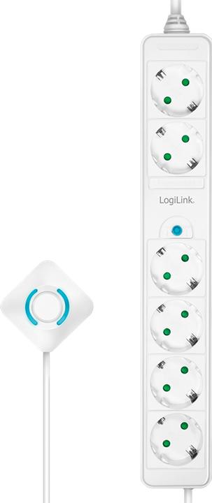 Produktbild LogiLink Steckdosenleiste,6xCEE 7/3,m.Fussschalter,1,5 (6x, 1.50 m)