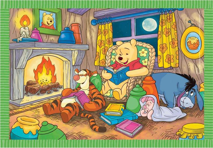 Actual product image Clementoni CLE puzzle 4w1 SuperKolor Kubuś Puchatek 21514 (12 pieces)