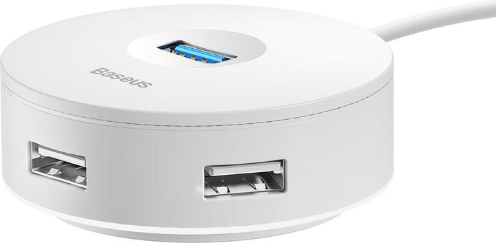 Actual product image Baseus Hub 4in1 USB to 3.0+ 3x 2.0 15cm white (USB-A, 4 ports)