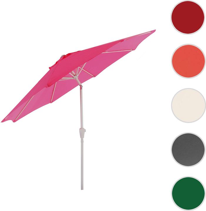 Produktbild Swisshandel24 Sonnenschirm, Gartenschirm, Ø 2,7m neigbar Polyester/Alu 5kg - pink (2.70 m)