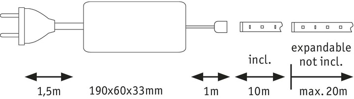 Immagine prodotto Paulmann MaxLED (Bianco freddo, 1000 cm, Interno)