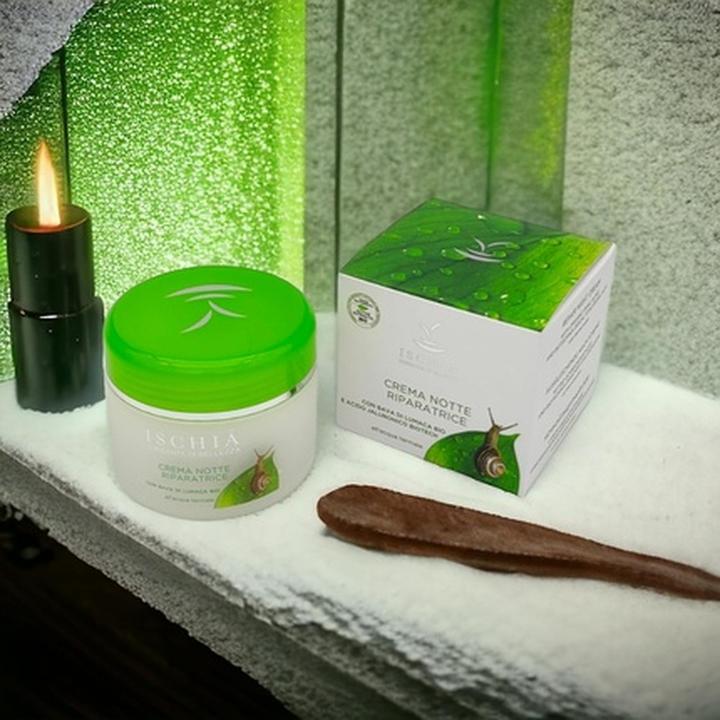 Produktbild Ischia ISB Repairing Night Cream Snail Slime 100ml mit Schneckenschleim und Thermalwasser von der Insel (100 ml)