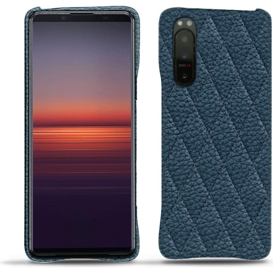 Noreve Lederschutzhülle (Sony Xperia 5 II), Smartphone Hülle, Blau