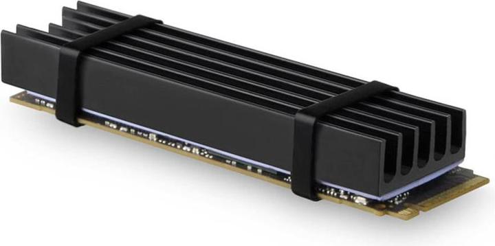 Actual product image Axagon CLR-M2L10 passive M.2 SSD heatsink - 2280, 10mm height, aluminum
