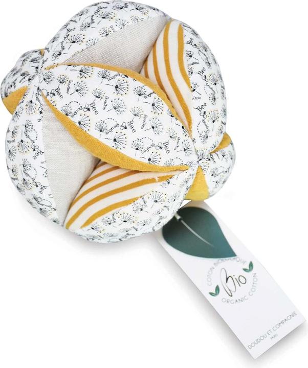 Produktbild Doudou et Compagnie Biene Bio Spielball m. Rassel