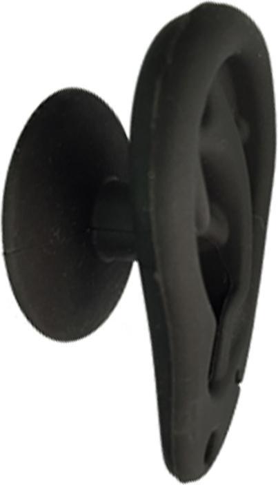 Produktbild Star Piercing Silikon Ohr dunkel mit Saugnapf (Silikon)