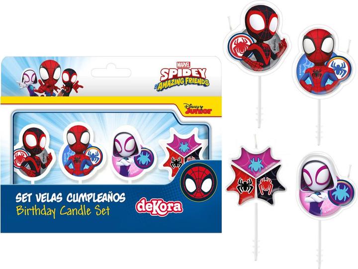 Actual product image Dekora Bougie Spidey (4pcs) (4 pcs.)