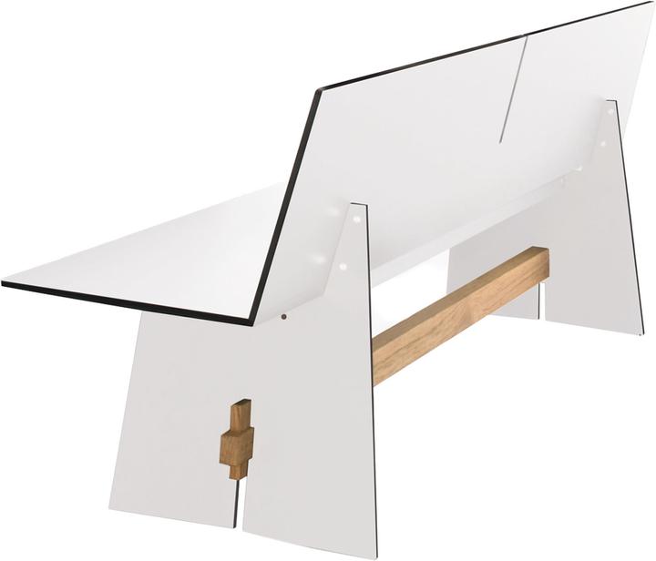 Conmoto Tension panca con schienale HPL (220 cm)