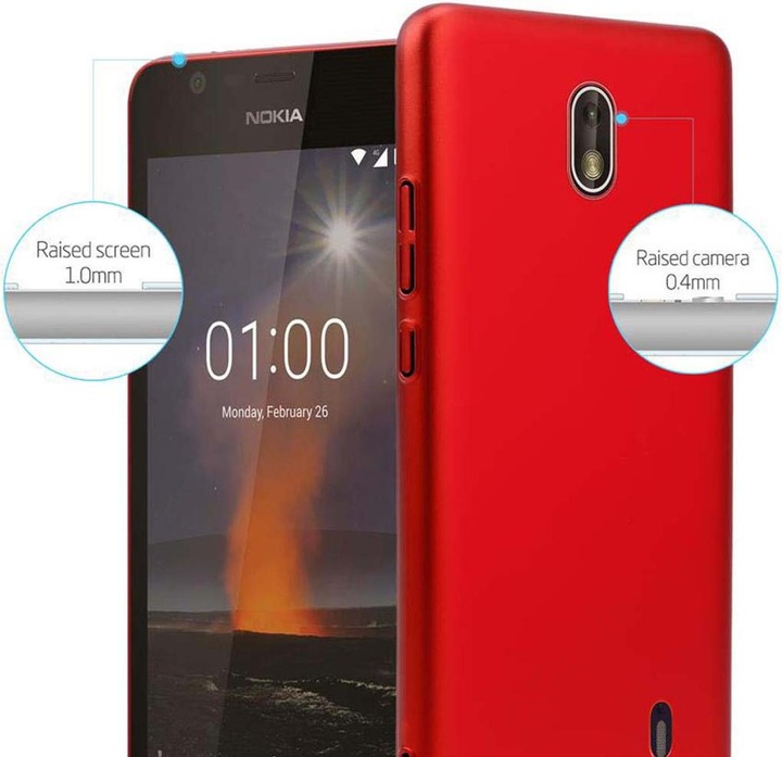 Produktbild Cadorabo Hard Cover Matt Metall Cover (Nokia 1)