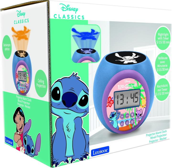 Image du produit Lexibook Horloge d'alarme du projecteur Stitch