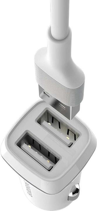 Produktbild Borofone 2x USB-A 2,4 A Stecker (BFO-BZ2-LW)
