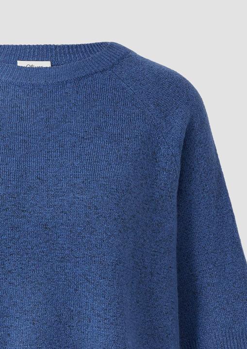 Produktbild s.Oliver Strickpullover Kurzarmpullover aus Alpakamix (46)