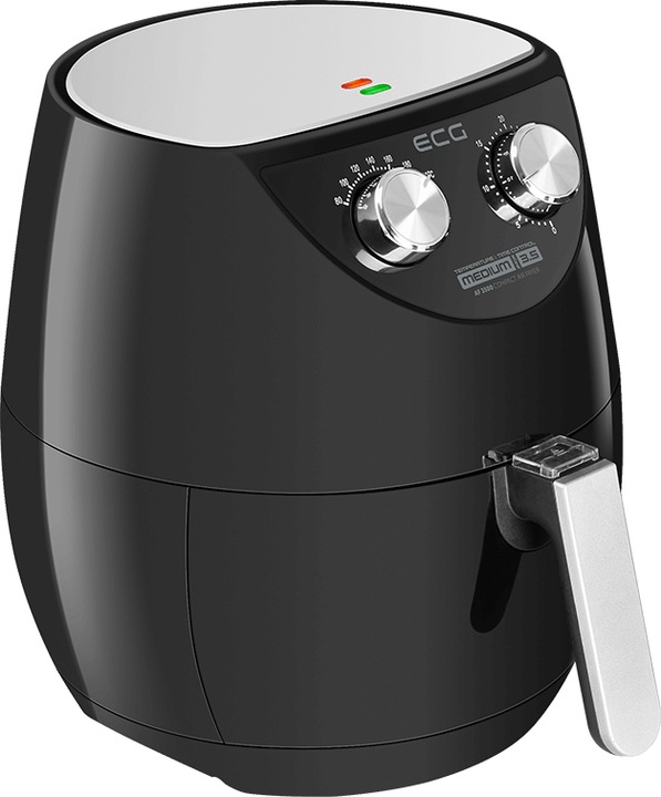 Actual product image ECG AF 3500 fryer Single Hot air fryer Black, Stainless steel