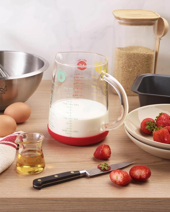 Immagine prodotto Pebbly Tazza di misura con base in silicone (removibile) 1 lt. (1000 ml)