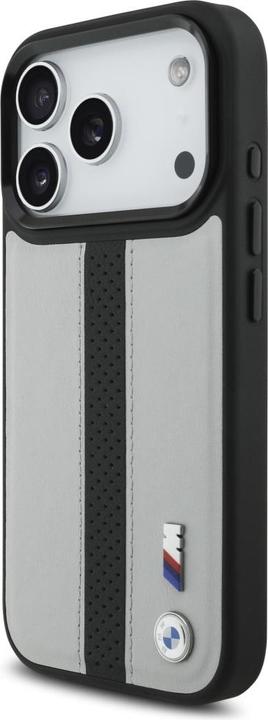 Immagine prodotto BMW Case M Perforated Stripe Logo MagSafe for iPhone 17 Pro gray (Apple iPhone 17 Pro)