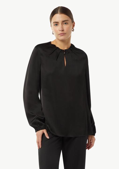 Produktbild Comma Bluse Satin-Bluse mit Falten-Detail am Ausschnitt (38)