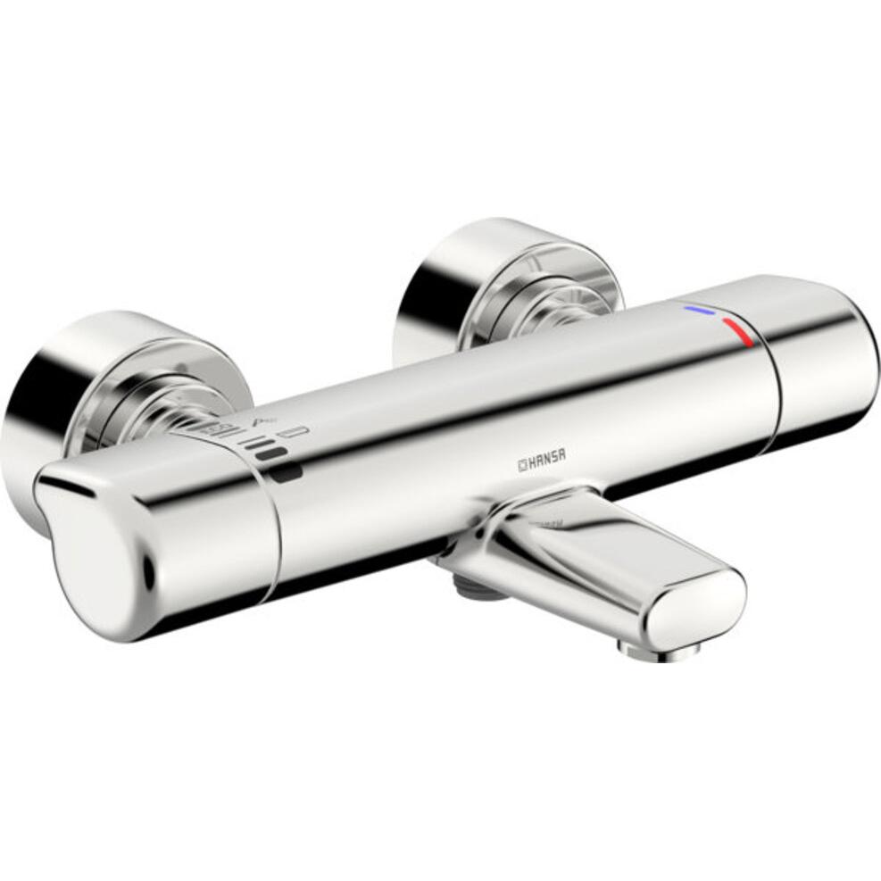 Hansa, Badarmatur, HANSACARE Safety Wannen-und Brausearmatur, Ausladung 168 mm, chrom