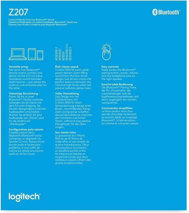 Productafbeelding Logitech Z207 Bt