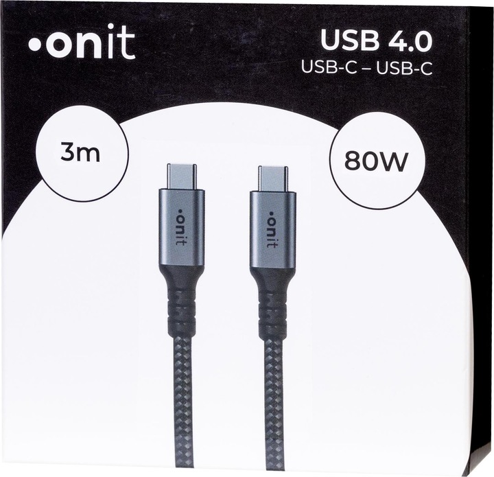 Produktbild Onit USB C – USB C (3 m, USB 4.0)