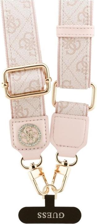 Produktbild Guess Universal lanyard CBDY 4G Tether Patch Strass Metal Logo pink