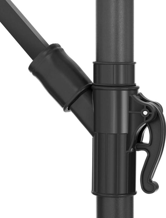 Actual product image Uniprodo Hanging Parasol - blue - round - Ø 300 cm - tiltable (2.92 m)