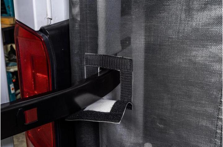 Actual product image VanQuito Mosquito net in the rear