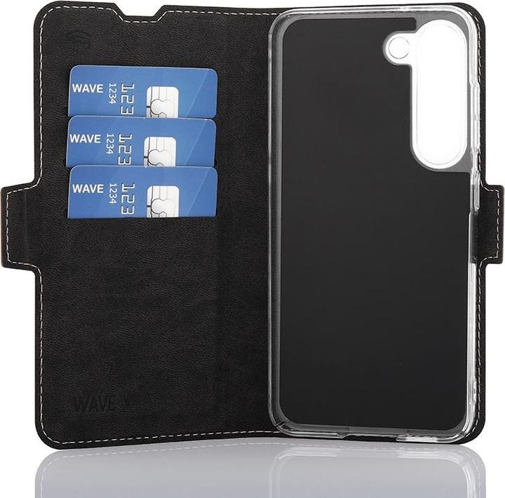 Actual product image Wave BookCase -suojakotelo, Samsung Galaxy S23, ruusukulta (Samsung Galaxy A23 5G)