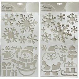 Kaemingk, Decorazione natalizia, Stencil art. Pupazzo di neve di Natale M. 2 asst.