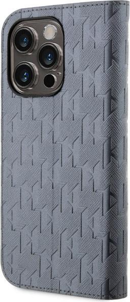 Image du produit Karl Lagerfeld KLBKP14LSAKLHPG Étui pour iPhone 14 Pro 6.1" srebrny/argent Saffiano Monogram (Apple iPhone 14 Pro)